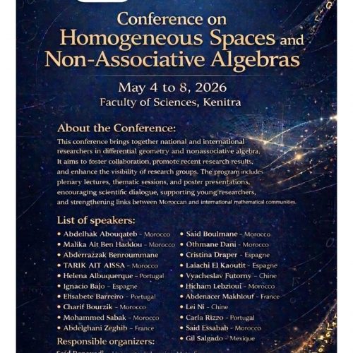 conférence consacrée aux espaces homogènes et aux algèbres non associatives