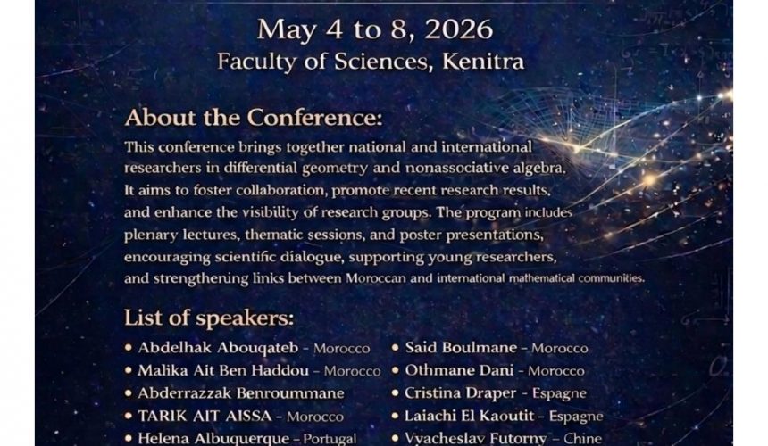 conférence consacrée aux espaces homogènes et aux algèbres non associatives