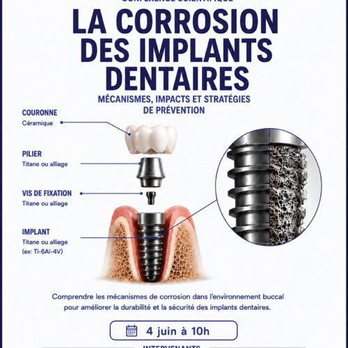 conférence sur la corrosion des implants dentaires