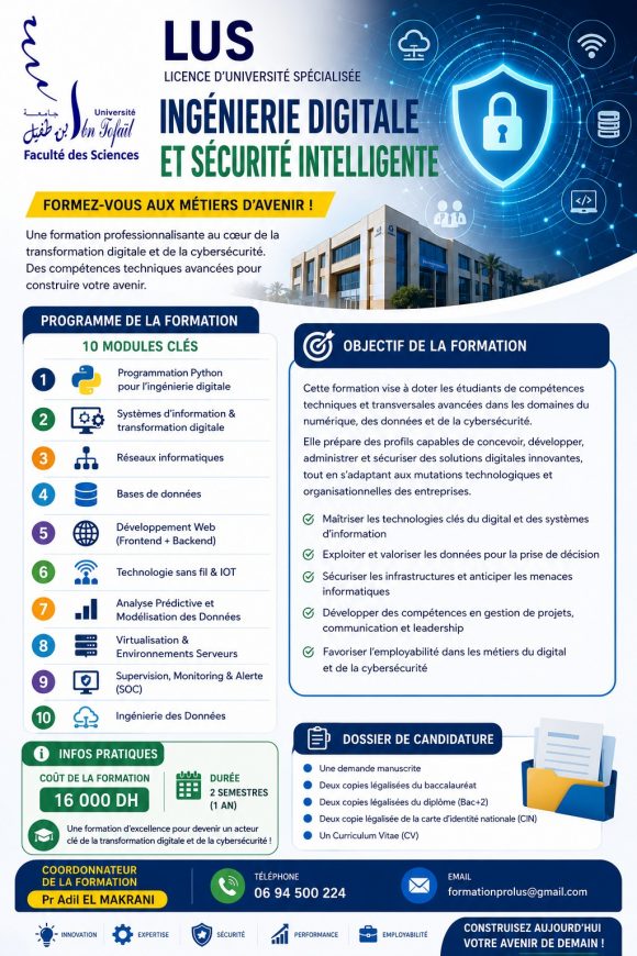 Ingénierie Digitale et Sécurité Intelligente