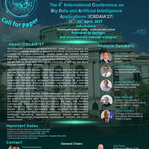 6ᵉ International Conference on Big Data and Artificial Intelligence
