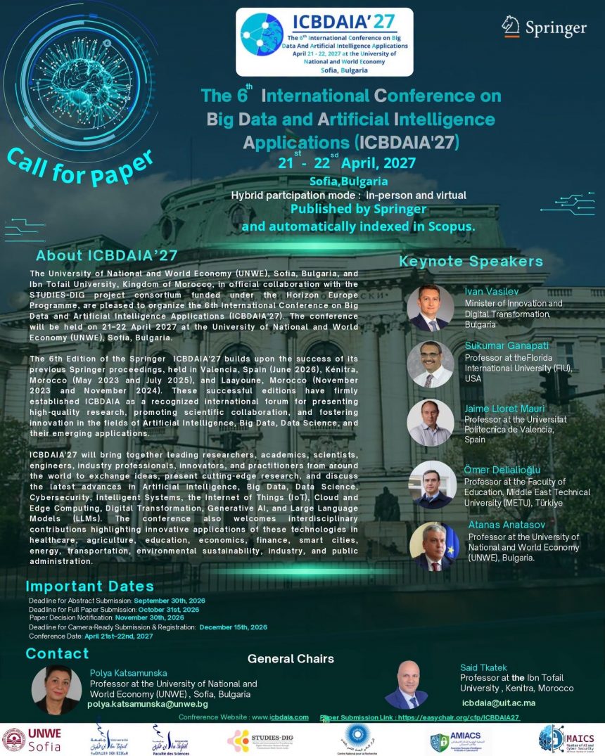 6ᵉ International Conference on Big Data and Artificial Intelligence
