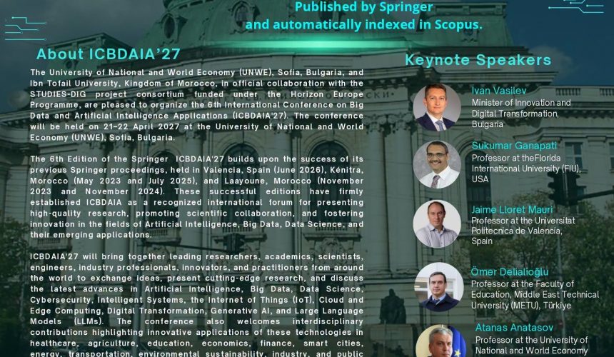 6ᵉ International Conference on Big Data and Artificial Intelligence 6ᵉ International Conference on Big Data and Artificial Intelligence