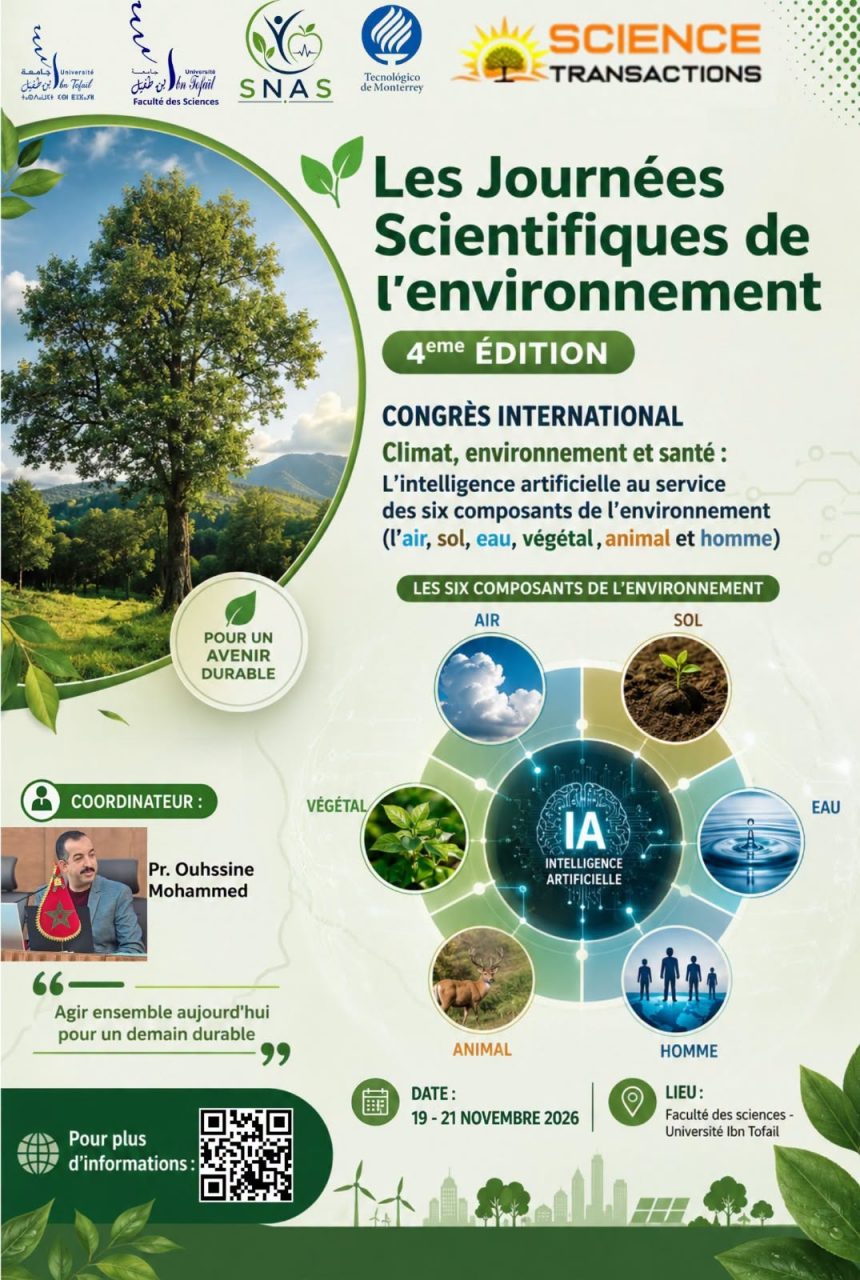 4ᵉ édition des Journées scientifiques de l’environnement