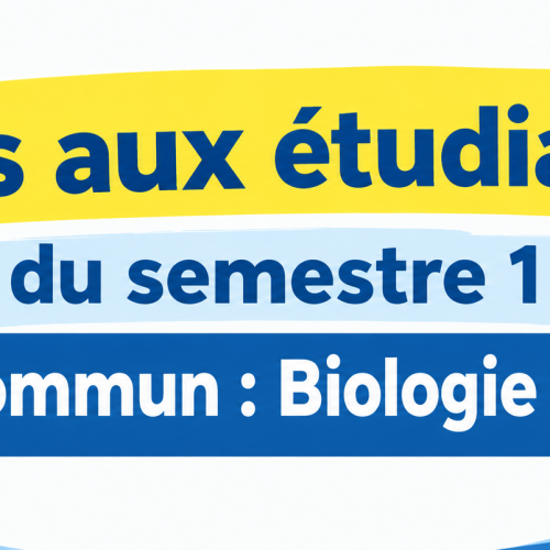 Avis aux étudiants du semestre 1 Tronc Commun : Biologie Géologie Avis aux étudiants du semestre 1 Tronc Commun : Biologie Géologie