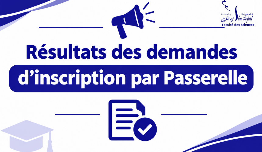 Résultats des demandes d’inscription par Passerelle